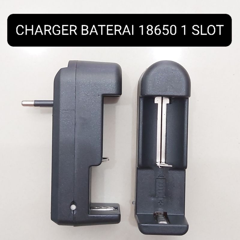 Jual Charger Baterai 18650 1 Slot Auto Stop Shopee Indonesia