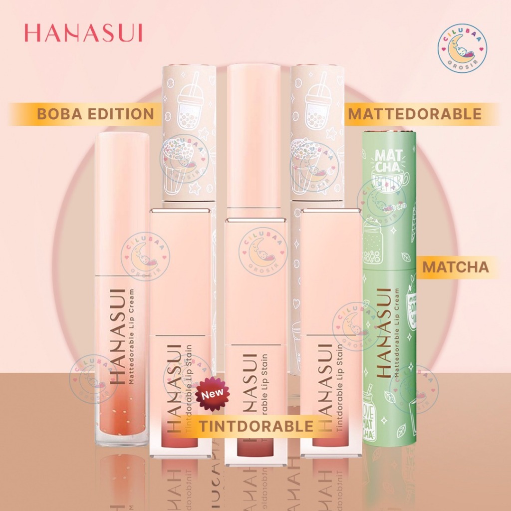 Jual Hanasui Boba Mattedorable Lip Cream Tintdorable Lip Tint Lip