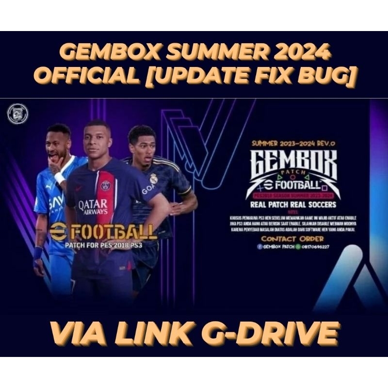 Jual Pes Gembox Summer Official Ps Update Fix Bug Full