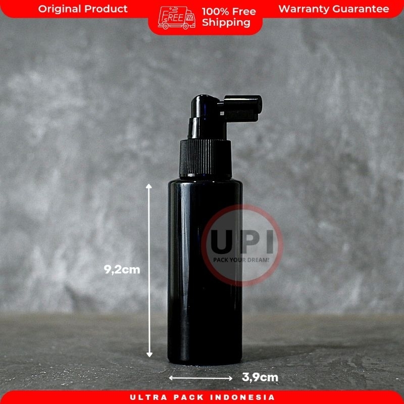 Jual Botol Pet Rf Ml Hitam Sprayer Long Actuator Hitam Shopee