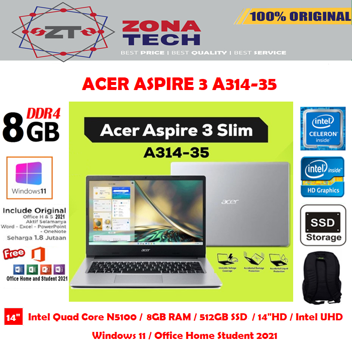 Jual Acer Aspire A Quad Core N Gb Gb Ssd Fhd Win