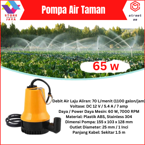 Jual Pompa Air Taman Bilge Pump Dc V W Gph Ultra Quiet Kolam