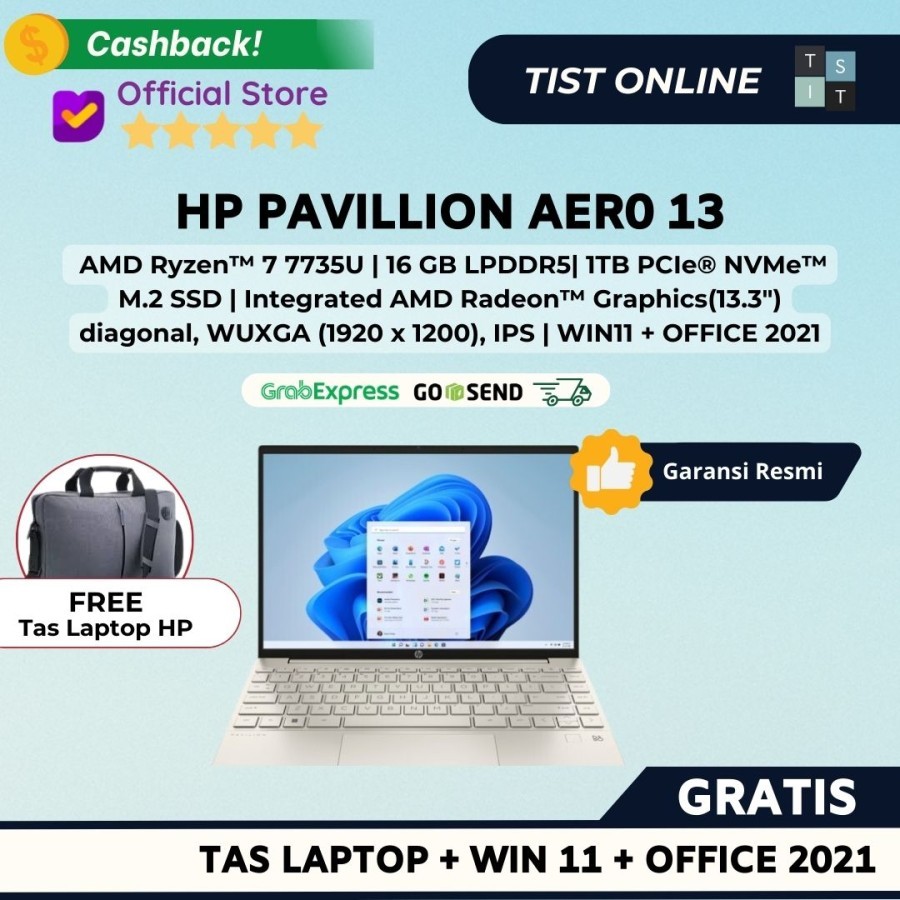 Jual Hp Pavilion Aero Be Au Gold Au Silver Ryzen U Tb