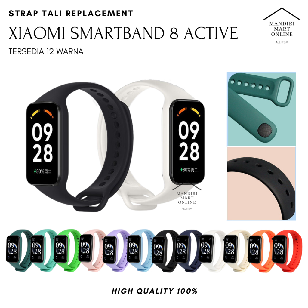 Jual Strap Xiaomi Smart Band Active Tali Xiaomi Smartband Active