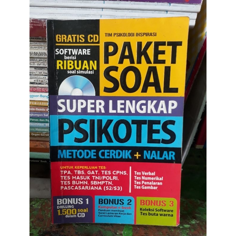 Jual Buku Paket Soal Super Lengkap Psikotes Metode Cerdik Nalar