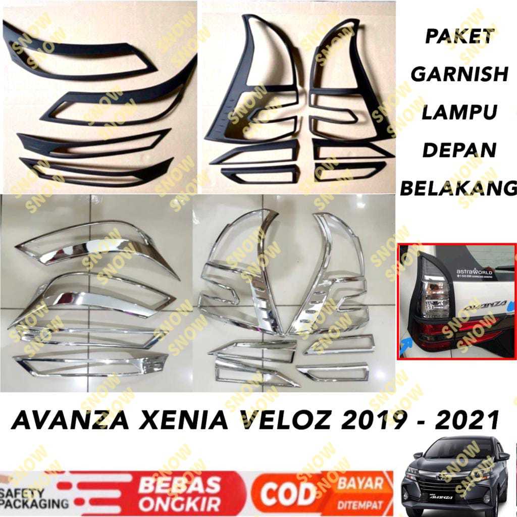 Jual Paket Garnish Depan Belakang Avanza Xenia Veloz 2019 2020 2021