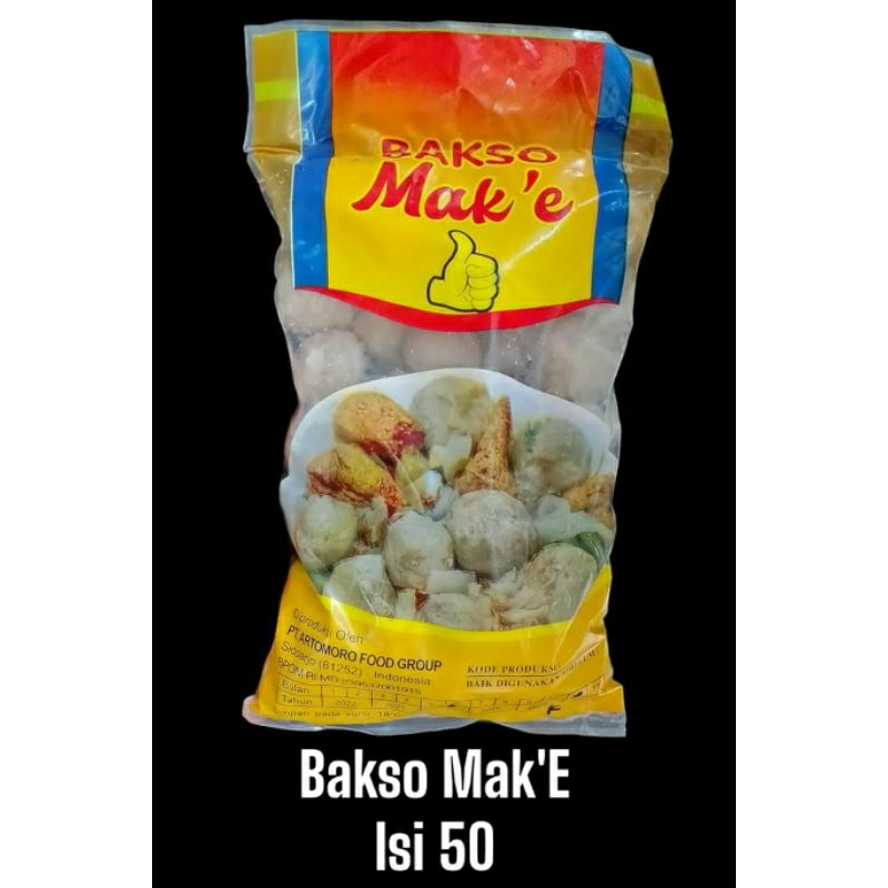 Jual Bakso Mak E Isi 50pcs Kemasan Kuning Bakso Mak E Bakso Daging