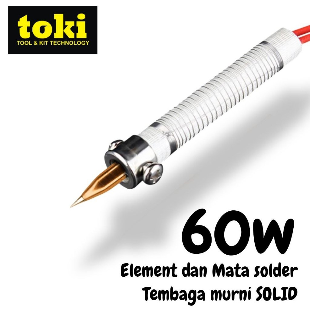 Jual ELEMEN DAN MATA SOLDER 60W MATA LANCIP TEMBAGA TK 900M T I