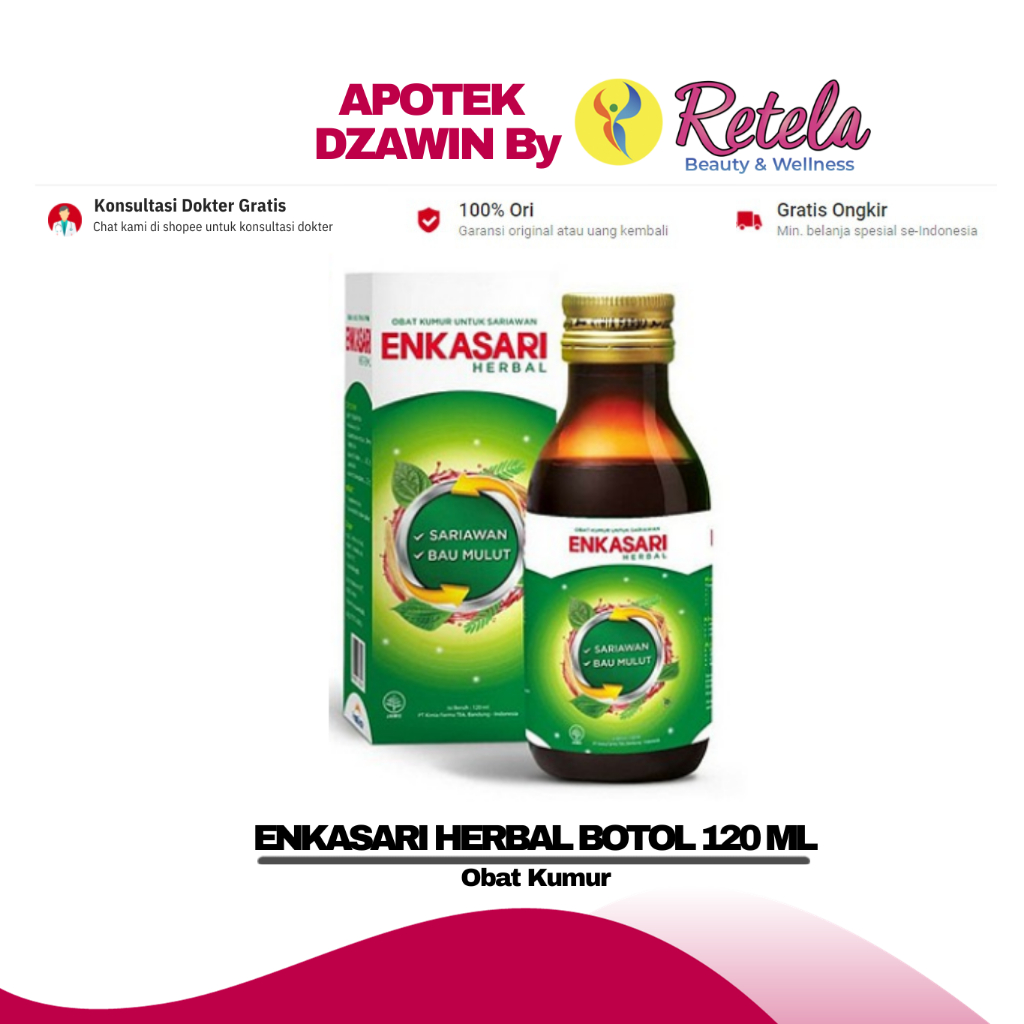 Jual Enkasari Herbal Ml Obat Kumur Shopee Indonesia