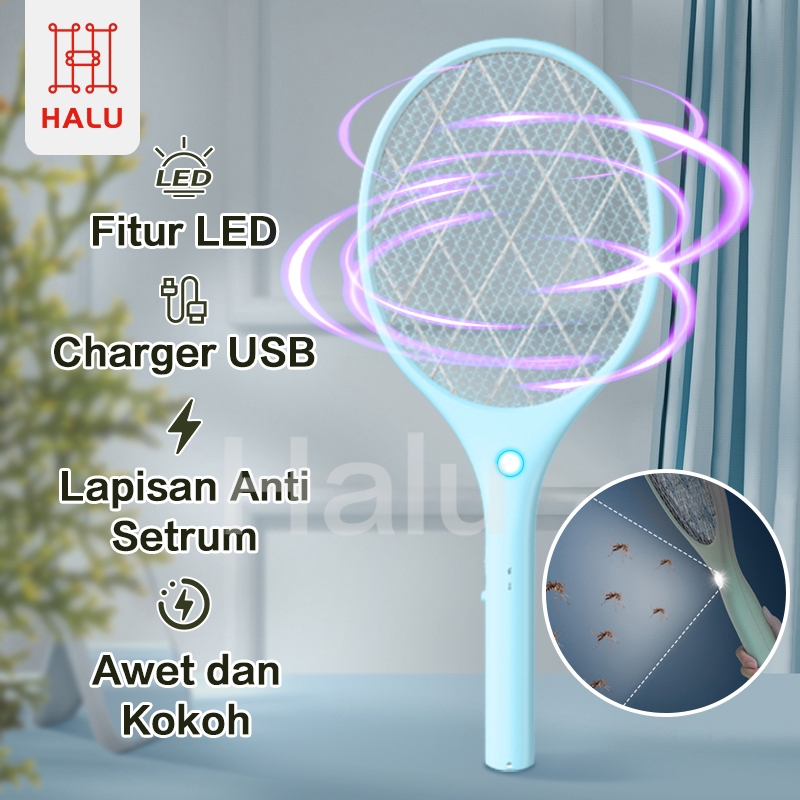 Jual Halu Raket Nyamuk Raket Nyamuk Charger Usb Penangkap Pembasmi