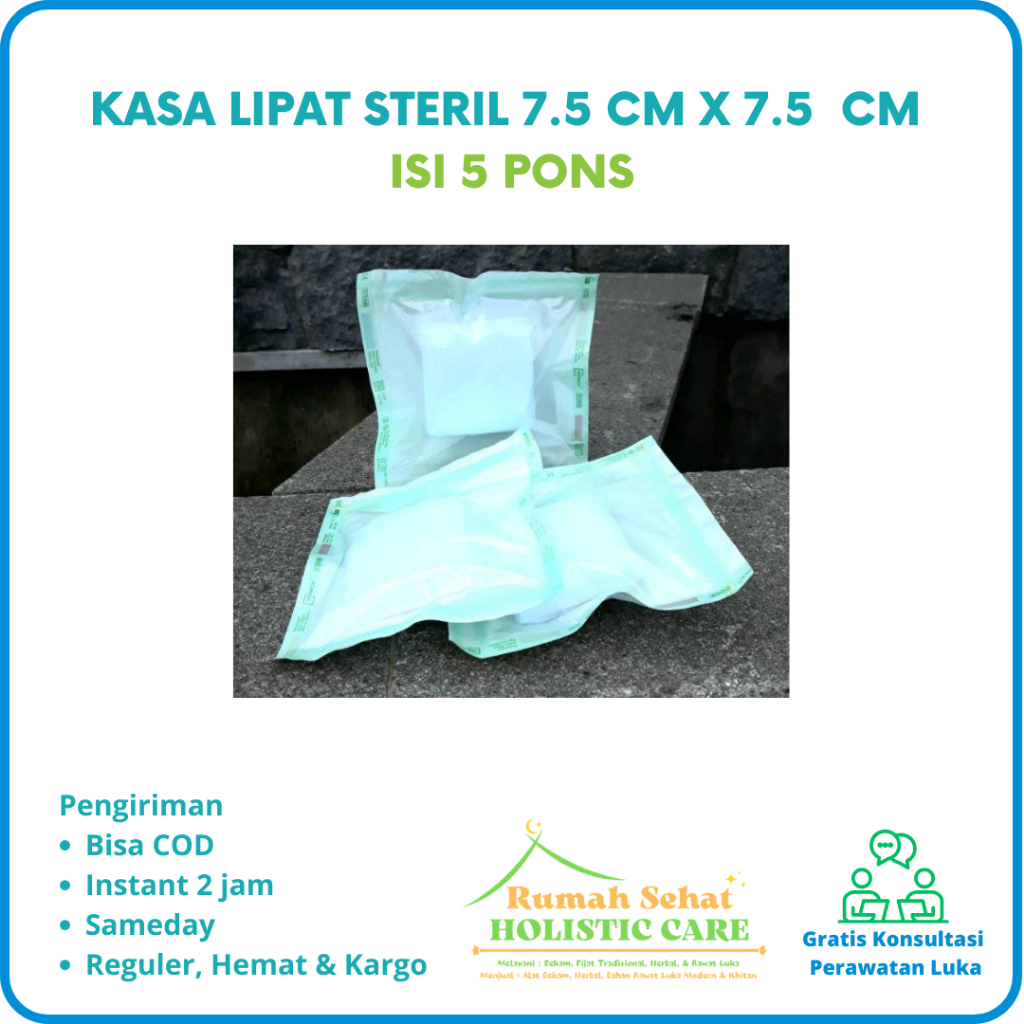 Jual Kasa Lipat Steril 7 5 Cm X 7 5 Cm Balutan Luka Penutup Luka