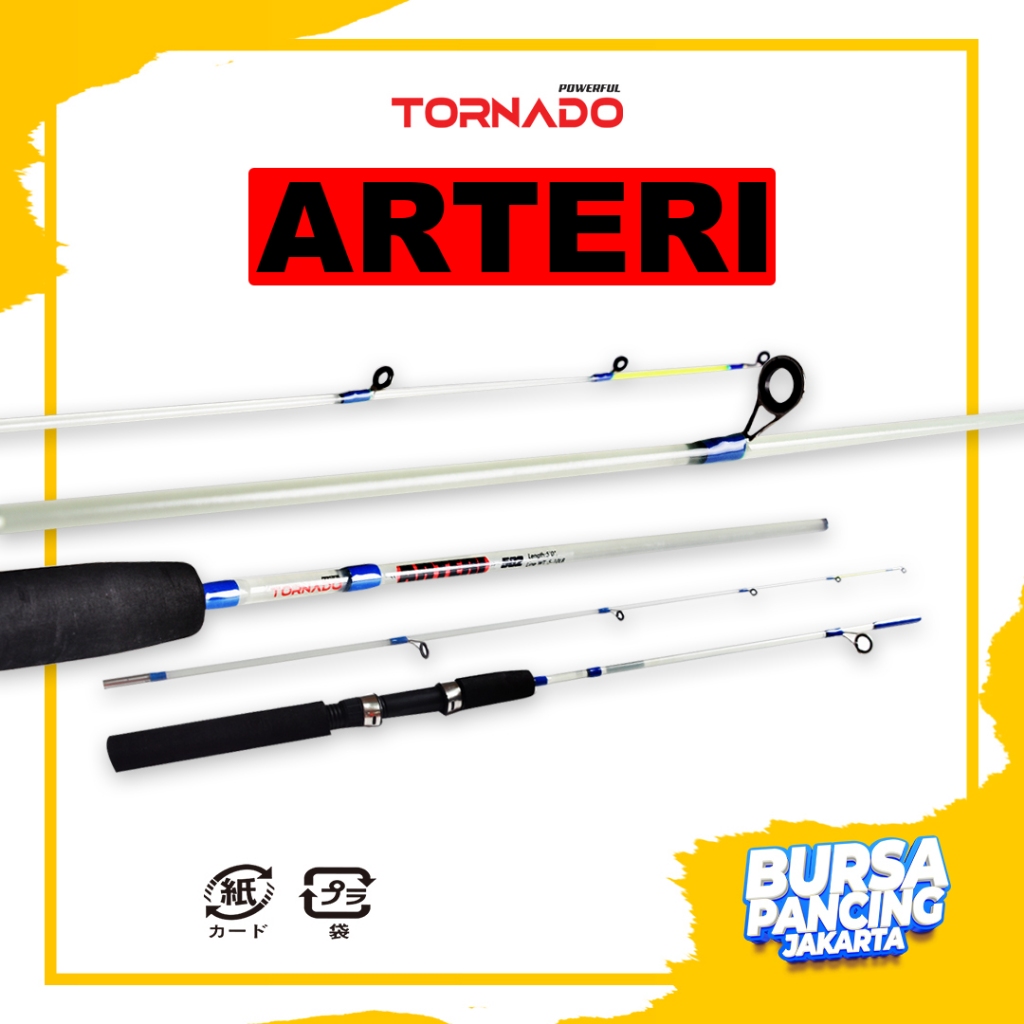 Jual Tornado Joran Spinning Arteri Fiber Solid Bening Sambung Middle