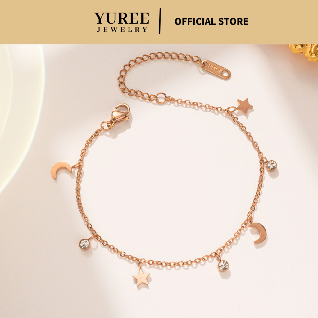 Jual Yuree Starla Bracelet K Gold Plated Perhiasan Gelang Bulan