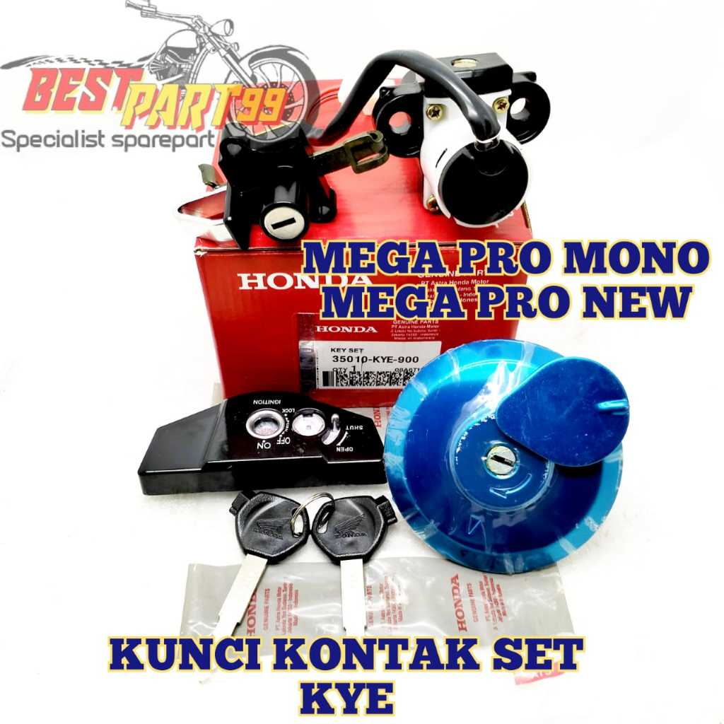 Jual Kunci Kontak Mega Pro New Monoshock Tipe KYE Key Set Assy Dengan