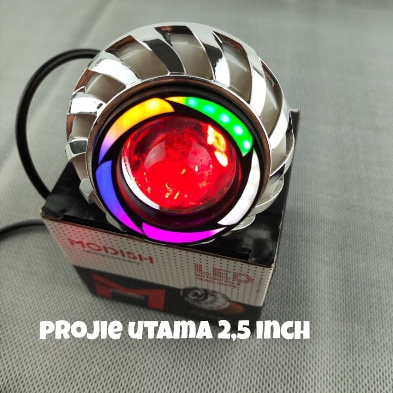 Jual Lampu Led Depan Projie Mini Rainbow 2 5 Inch Lampu Utama Projie