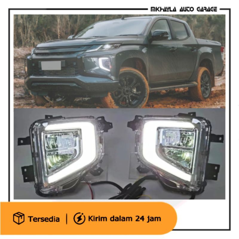 Jual Lampu Foglamp Lampu Kabut Drl Mitsubishi Triton Up Shopee