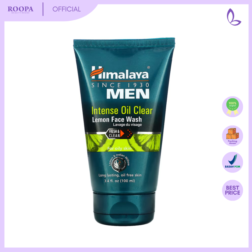 Jual Himalaya Men Intense Oil Clear Lemon Face Wash 100 Ml Shopee