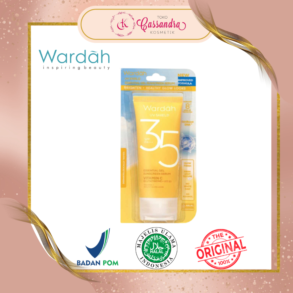 Jual Wardah Uv Shield Essential Sunscreen Gel Spf Ml Kemasan