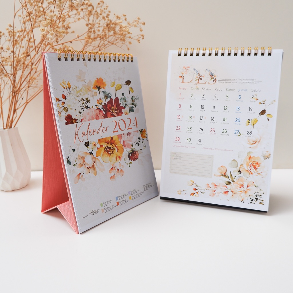 Jual Kalender Meja Spiral Kalender Puasa Masehi Hijriyah