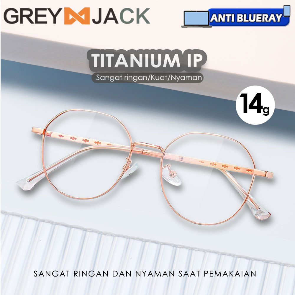 Jual Grey Jack Kacamata Antiradiasi Blueray Bahan Titanium Ringan Kokoh