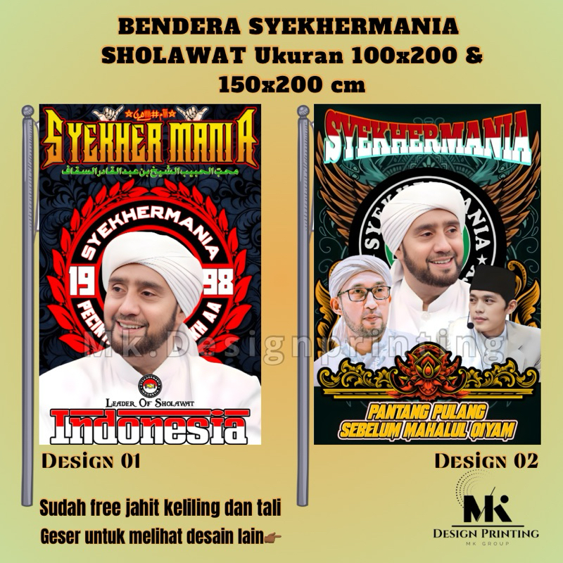 Jual Bendera Syekhermania Sholawat Ukuran X X Bahan