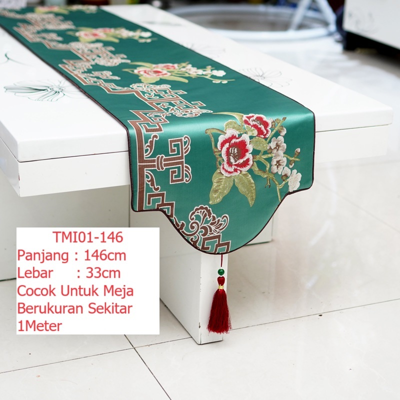 Jual Taplak Meja Table Runner Premium Tema Imlek Naga Sincia Cny