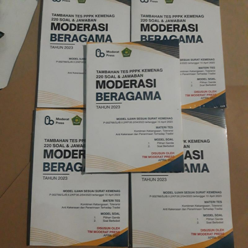 Jual Buku Tes Pppk Kemenag Moderasi Beragama Shopee Indonesia