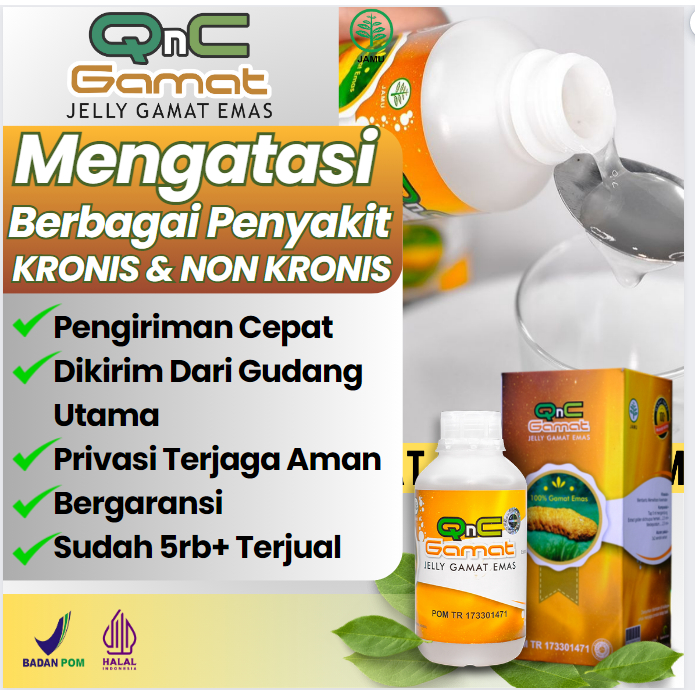 Jual Qnc Jelly Gamat Emas Ekstrak Teripang Original Aman Tanpa