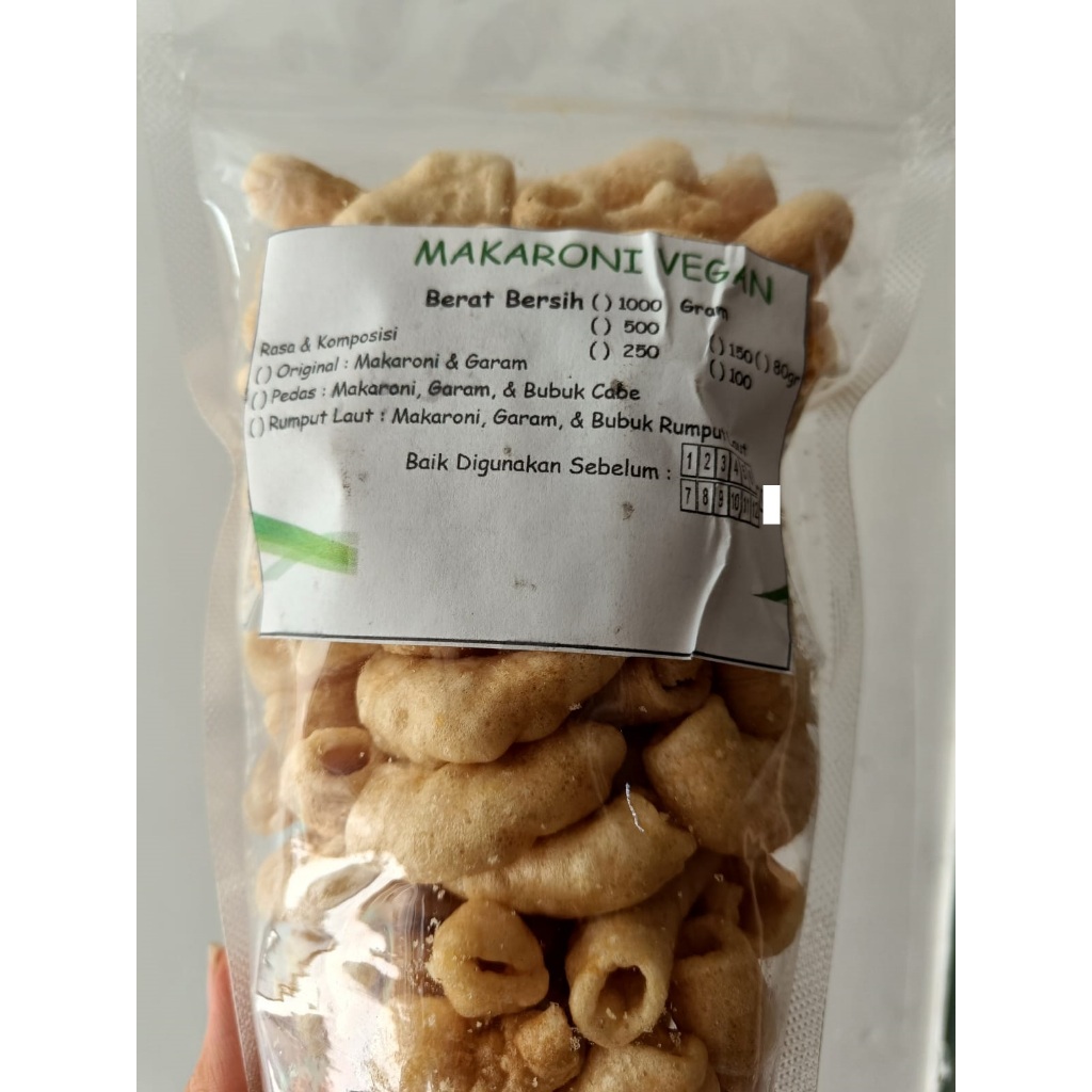 Jual Kerupuk Makaroni Vegan Vegetarian Macaroni Vegan Makaroni