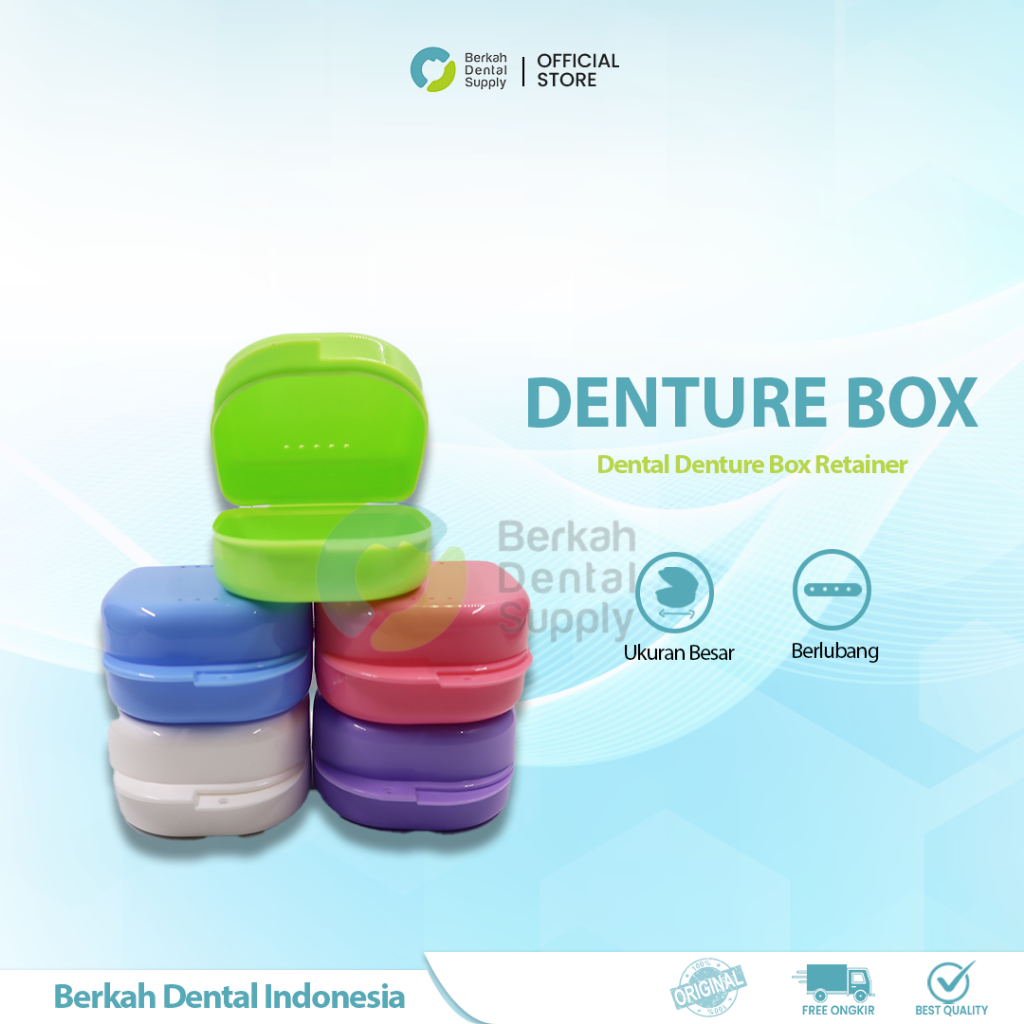 Jual Dental Denture Box Retainer Kotak Retainer Tempat Gigi Palsu