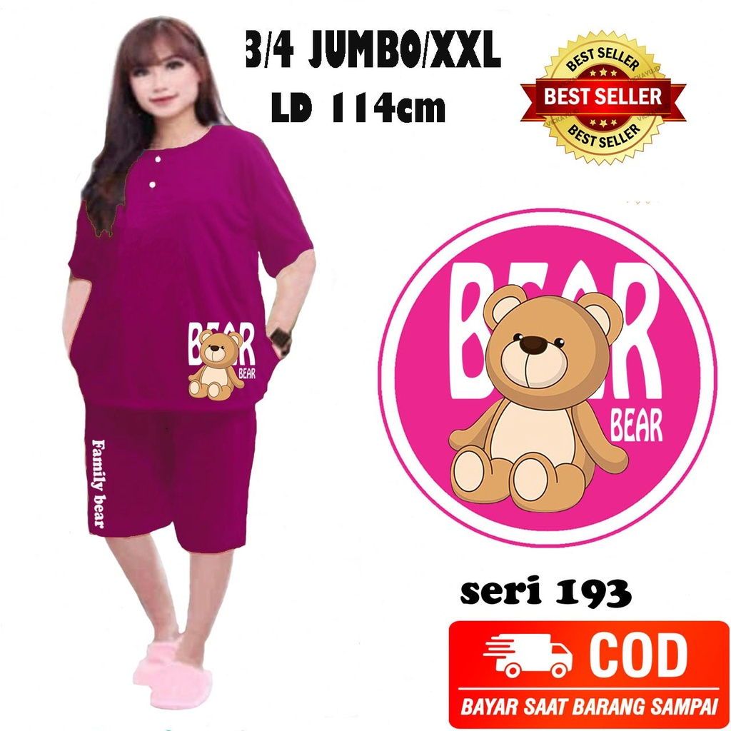 Jual Hokyclothing Setelan Babydoll Piyama Baju Tidur Jumbo Ld 120cm Dan