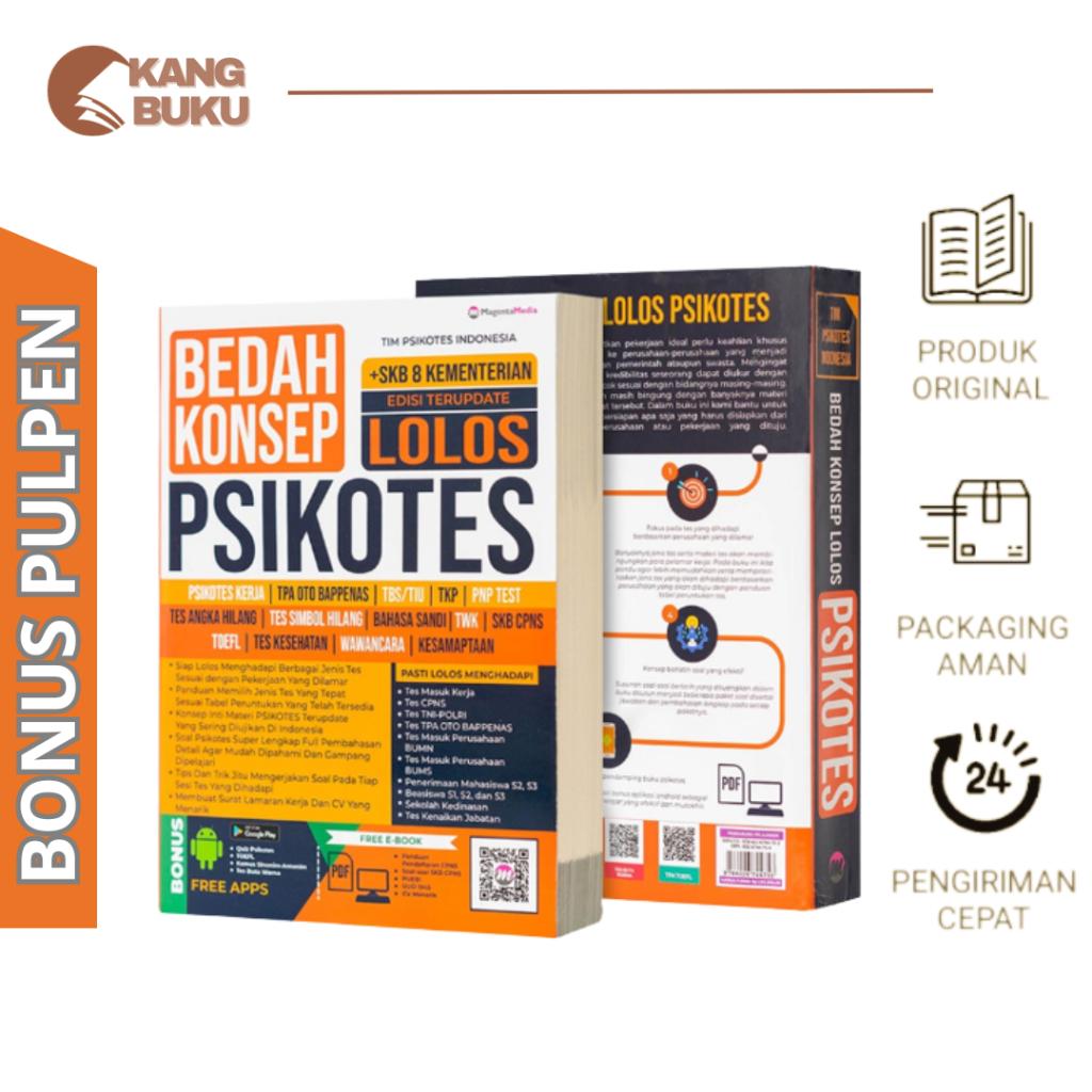 Jual Buku Tes Psikotes Bedah Konsep Lolos Tes Psikotes Edisi Terupdate