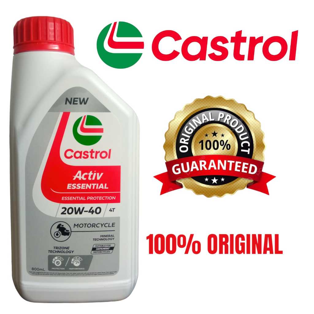 Jual Oli Castrol Activ Essential Ml Oli Motor L W T