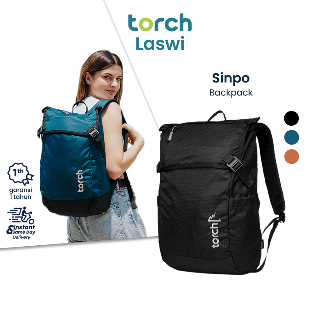 Jual TORCH Sinpo Tas Ransel Punggung Sekolah Kerja Travelling Laptop