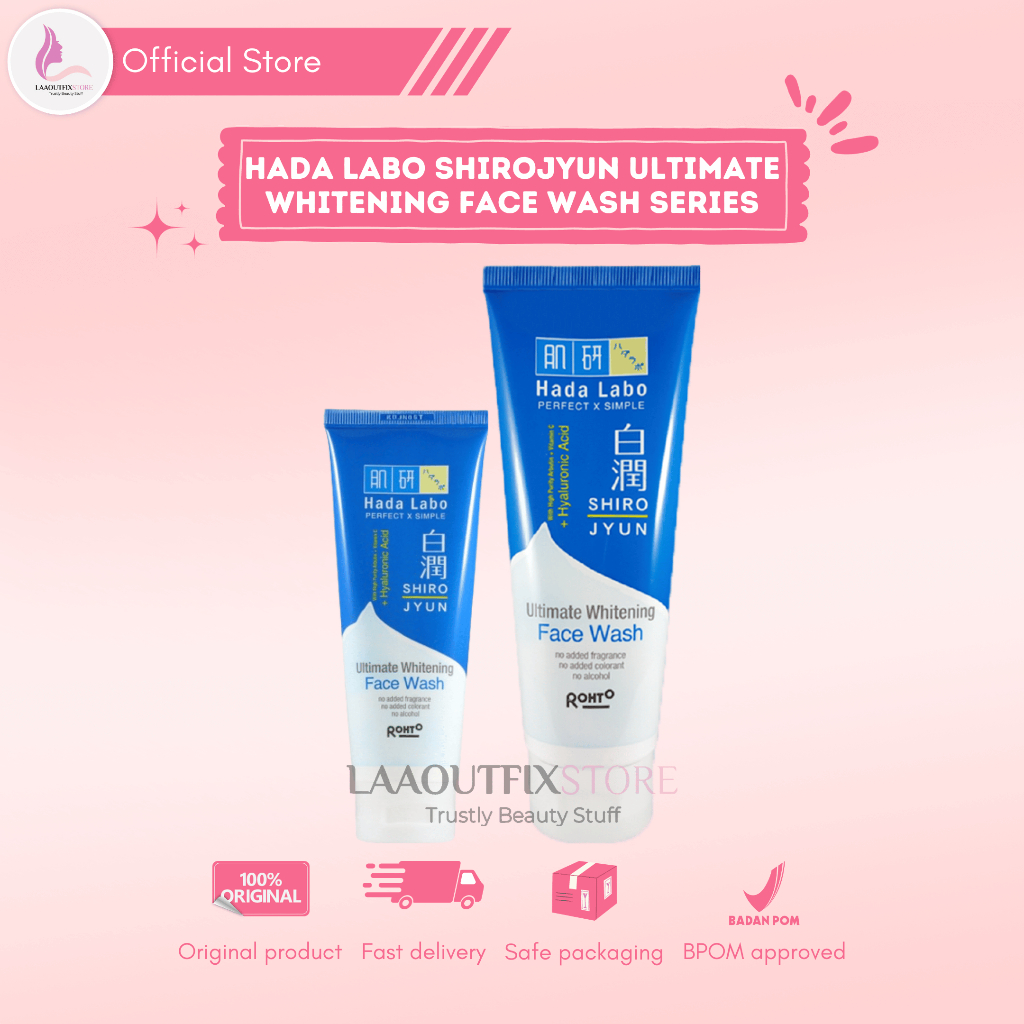 Jual Hada Labo Shirojyun Ultimate Whitening Face Wash Series Shopee