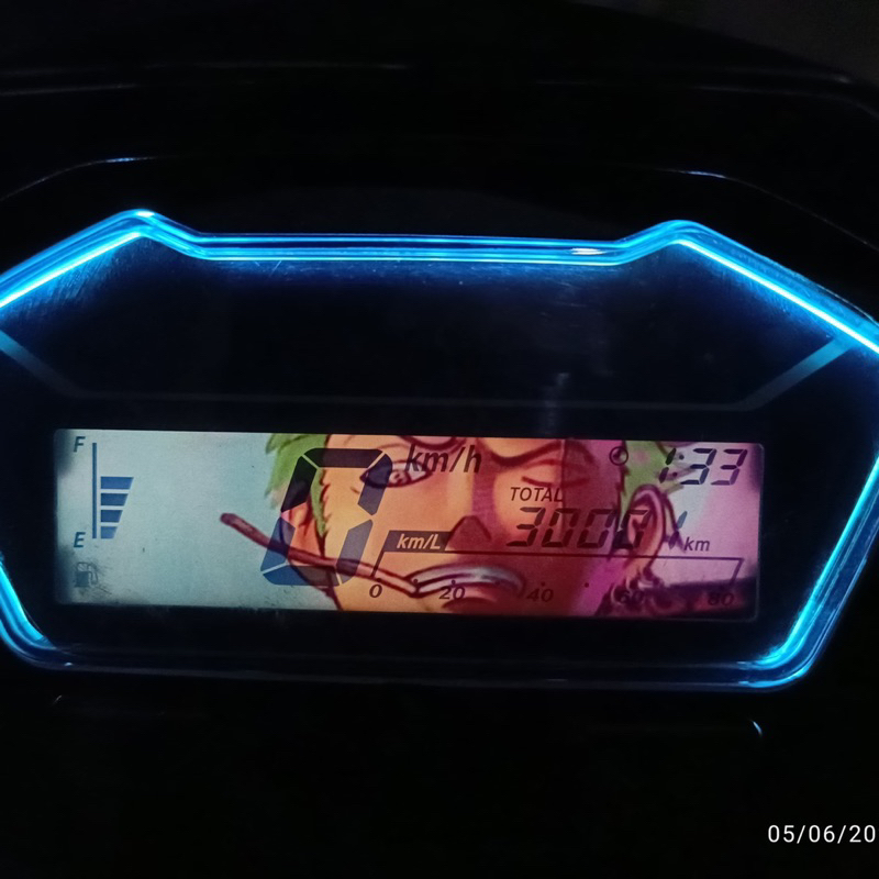 Jual Stiker Custome Anime Lcd Speedometer Honda New Vario 125 150 160