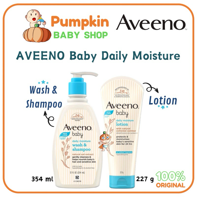 Jual AVEENO Baby Daily Moisture Wash Shampoo Lotion Shopee Indonesia