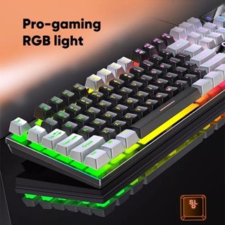 Jual LIVETECH Ungu Gaming Keyboard Mechanical K500 Feel Pink Mekanikal