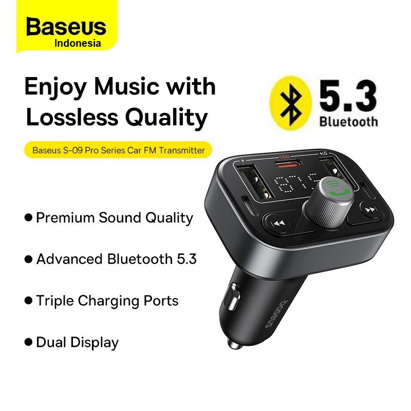 Jual Baseus Fm Transmitter S Pro Modulator Bluetooth Receiver Car