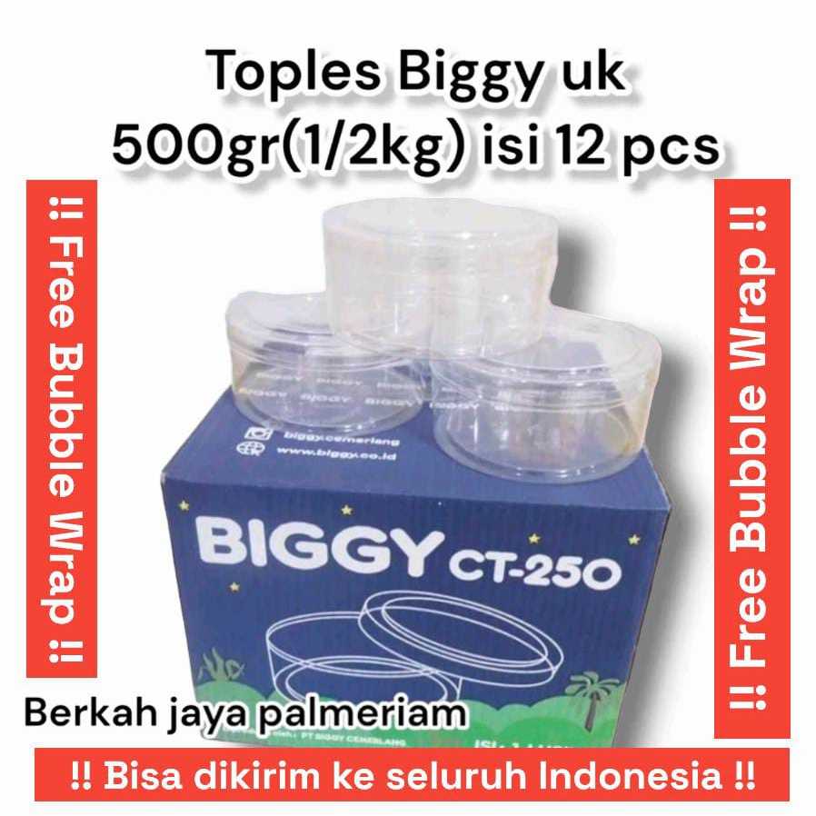 Jual Toples Biggy Ukuran 500gr Toples Nastar Toples Kue Lebaran 1