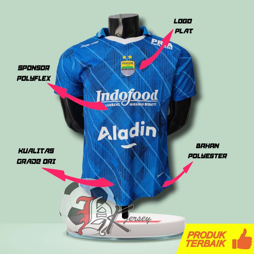 Jual JERSEY BOLA PERSIB BANDUNG HOME 2023 2024 GRADE ORI Shopee Indonesia