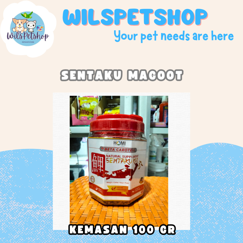 Jual Pakan Ikan KOI SENTAKU KOI 100 GR Maggot BSF Premium Ulatkering