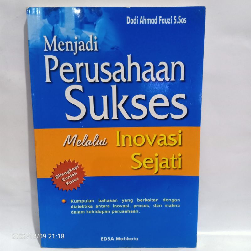 Jual Original Buku Menjadi Perusahaan Sukses Melalui Inovasi Sejati