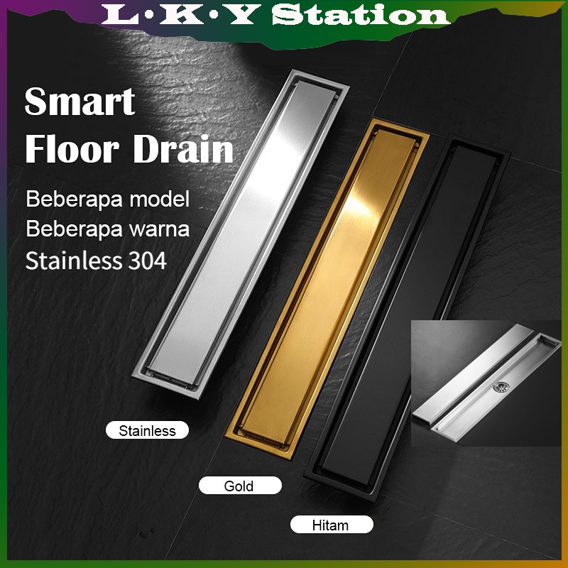 Jual Smart Floor Drain Saringan Panjang Tile Insert Stainless