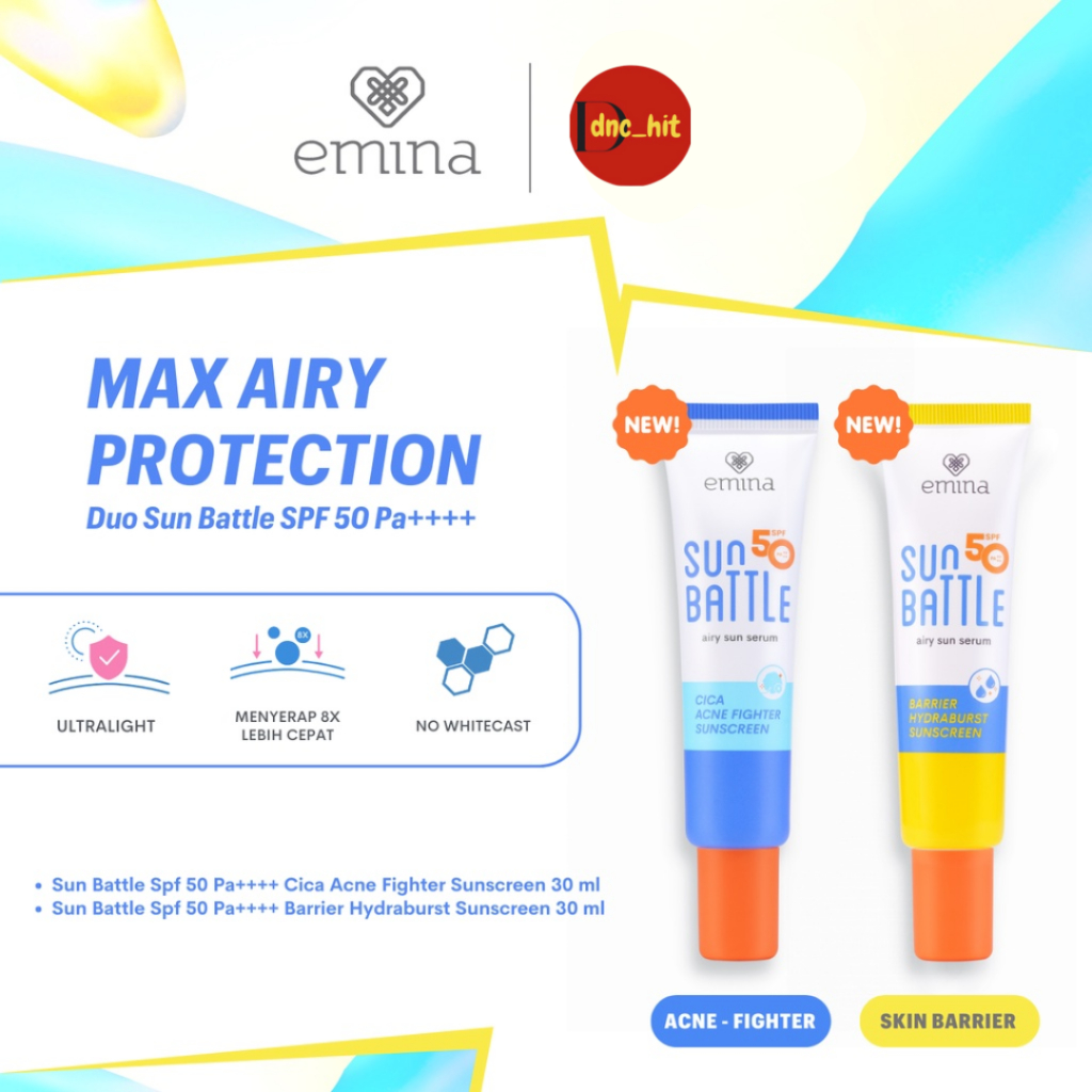 Jual New Emina Sun Battle Spf Pa Barrier Hydraburst Cica Acne