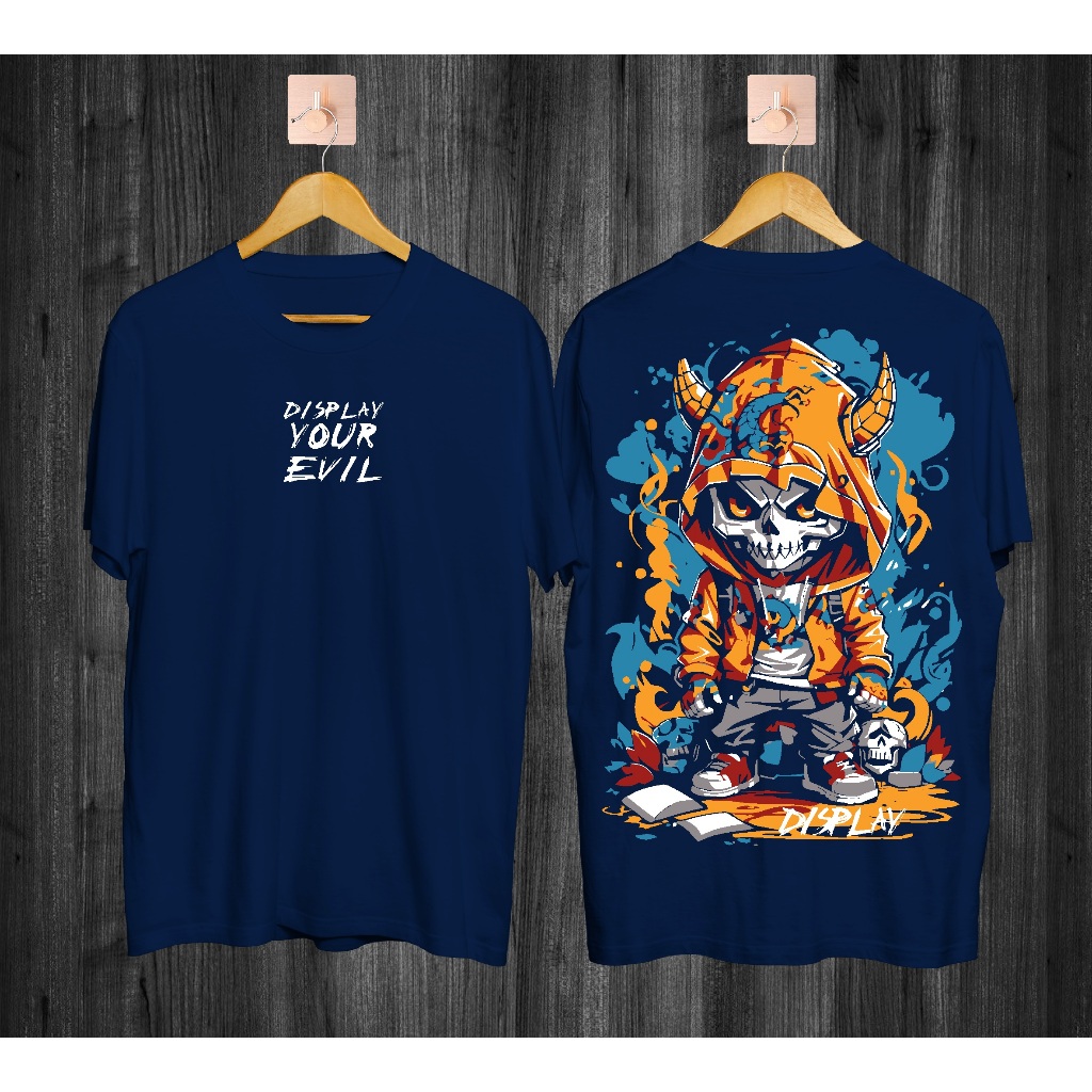 Jual Kaos Tshirt Pria Terbaru Samurai Jepang Venomous Snake Hitam