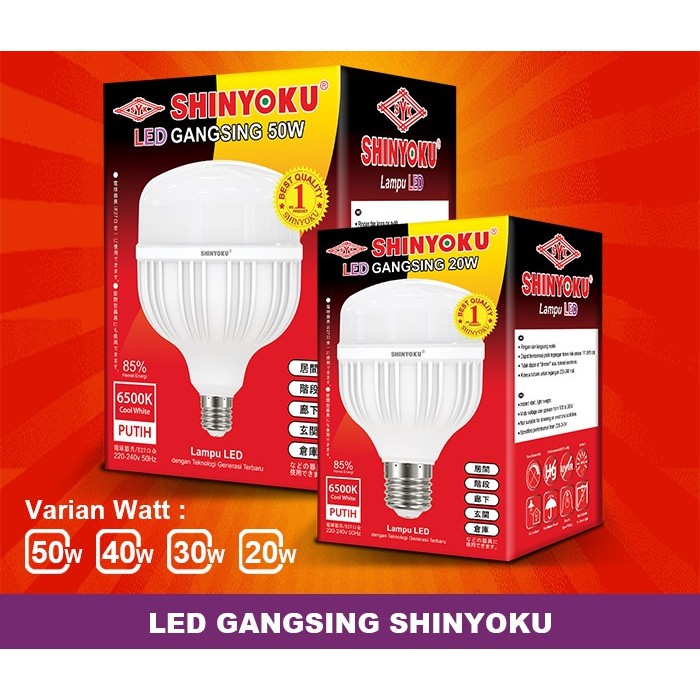 Jual Lampu Led Shinyoku Gangsing Watt Shopee Indonesia