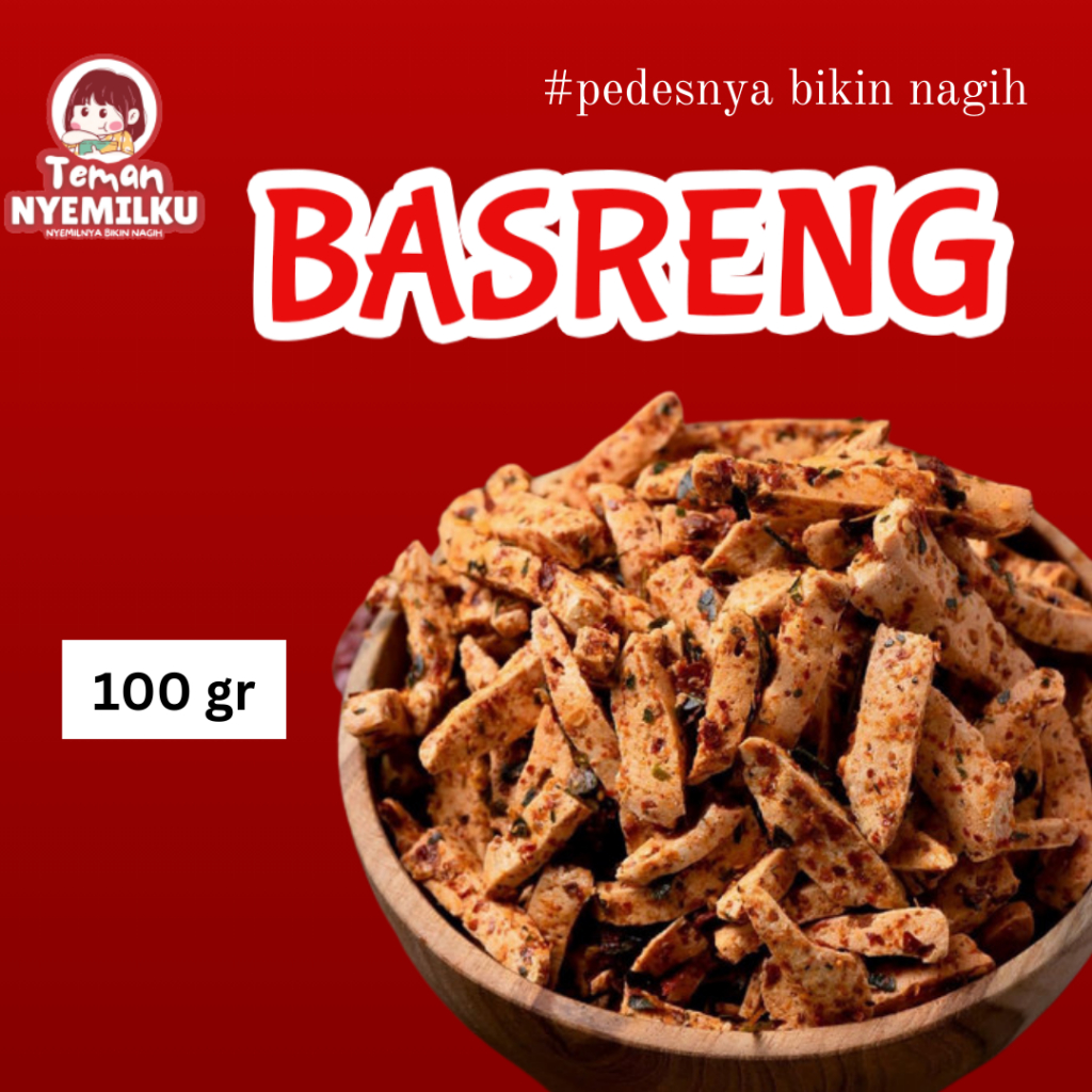 Jual Basreng Pedas Daun Jeruk Teman Nyemilku 100 Gram Shopee Indonesia