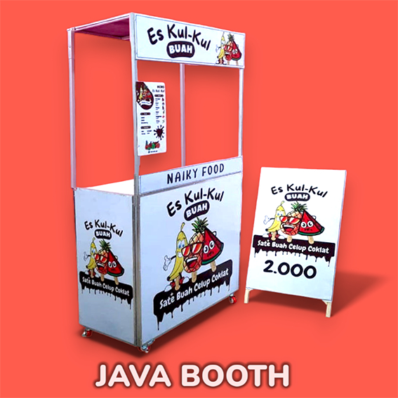 Jual Booth Portable Gerobak Lipat Size 100x85x40 Cm Alumunium