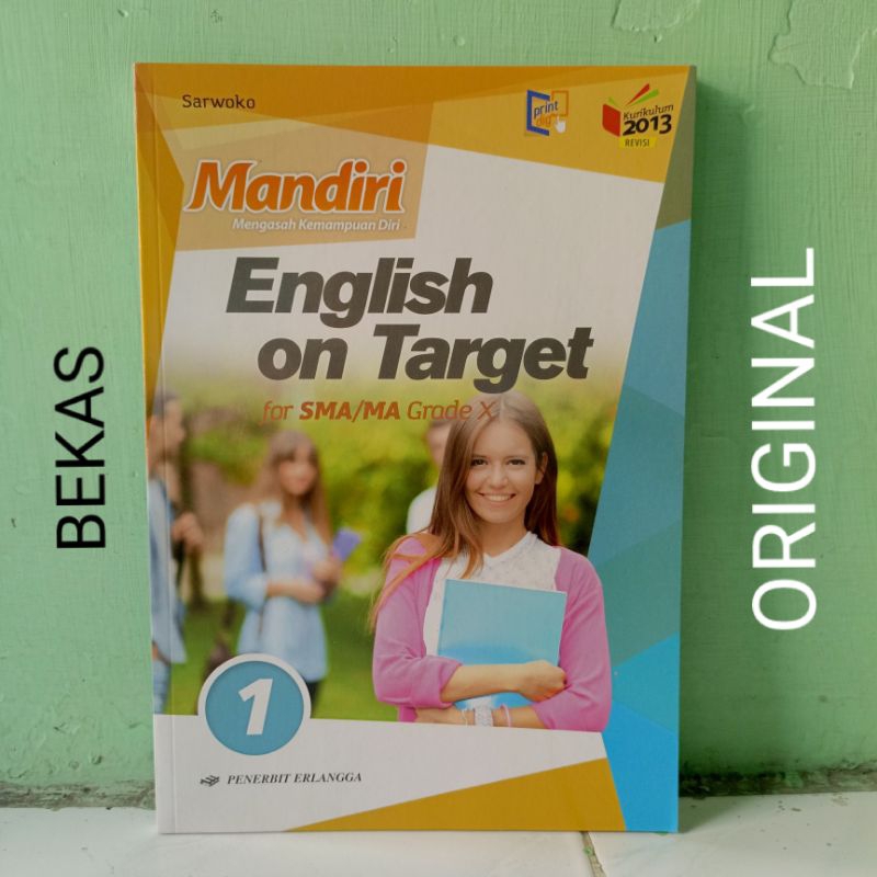 Jual Buku Mandiri Bahasa Inggris English On Target Kelas 10 X 1 SMA MA